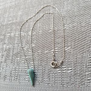 Sterling Silver and Turquoise Resin Necklace